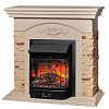 Камин электрический RealFlame Majestic Lux/Neapolis, камень бежевый, шпон белый купить в СОМ