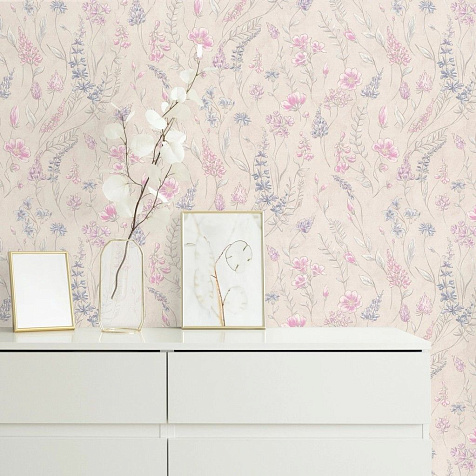 Обои виниловые на флизелиновой основе 7326-02 Euro Decor Meadow, 1.06 х 10 м . купить в СОМ