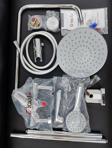 Система душевая G-lauf NUD16-A045, тропический душ, смеситель купить в СОМ