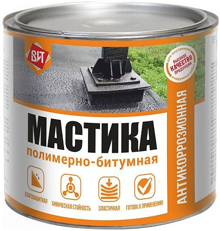 Мастика полимерно-битумная ВИТ, 1.6 кг купить в СОМ