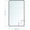 Зеркало Azario Incanto 600 х1000 мм, бесконтактный сенсор, черный купить в СОМ