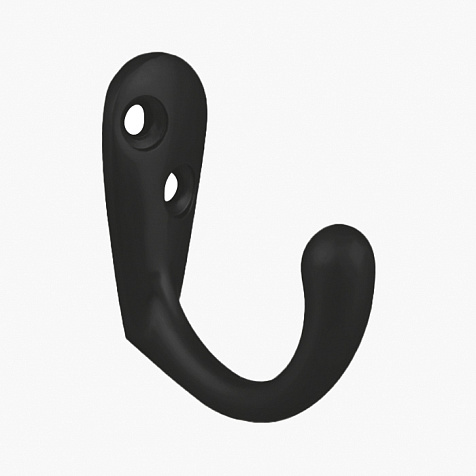 Крючок мебельный SANBERG 1-рожковый 5703 Капелька, черный купить в СОМ