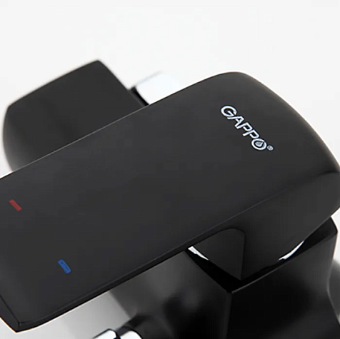 Смеситель для ванны Gappo G2250, латунь, черный купить в СОМ
