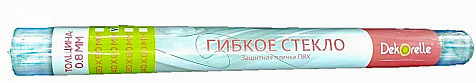 Термоскатерть прозрачная 0,8мм 0,8х1,4м Dekorelle купить в СОМ