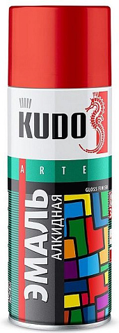 Эмаль-аэрозоль Kudo KU-10088 универсальная, алкидная, салатовая, 0.52 л купить в СОМ