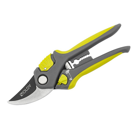 Секатор Профессиональный OLOV PC-3168B-1, 200 мм с регулировкой захвата купить в СОМ