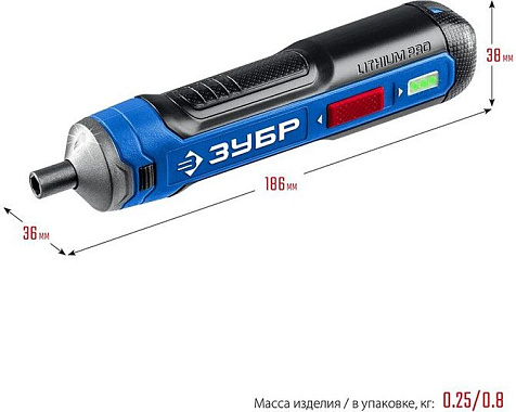 Отвертка аккумуляторная ЗУБР Профессионал ZUBR GO 4 Vmax, 33 биты купить в СОМ
