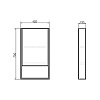 Зеркало-шкаф Comforty Вена-45, дуб дымчатый купить в СОМ