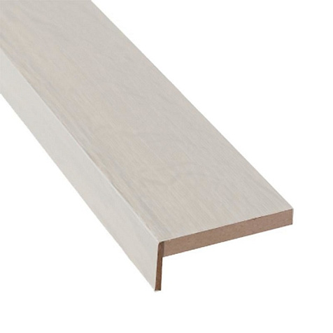 Наличник дверной телескоп прямоугольный ЕвроШпон Ясень белоснежный, 2150х70х10 мм купить в СОМ