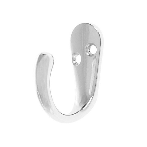 Крючок мебельный SANBERG 1-рожковый 5703 Капелька, хром купить в СОМ